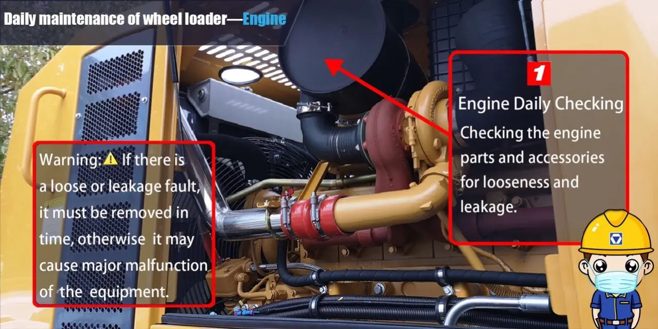 bảo dưỡng động cơ XCMG